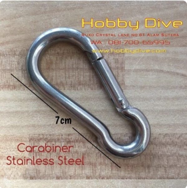 Carabiner Stainless Steel 70mm Scuba Diving Accessories HD-243