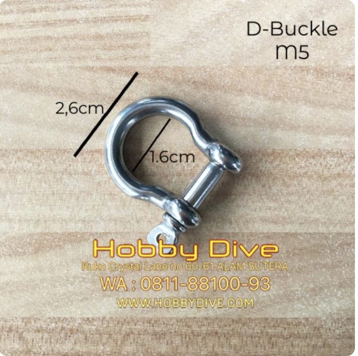 Stainless Steel Bow Shackle & Screw Pin M6 HD-217 - M5