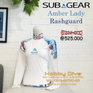 SUBGEAR Amber Lady Rashguard White Scuba Diving Alat Diving