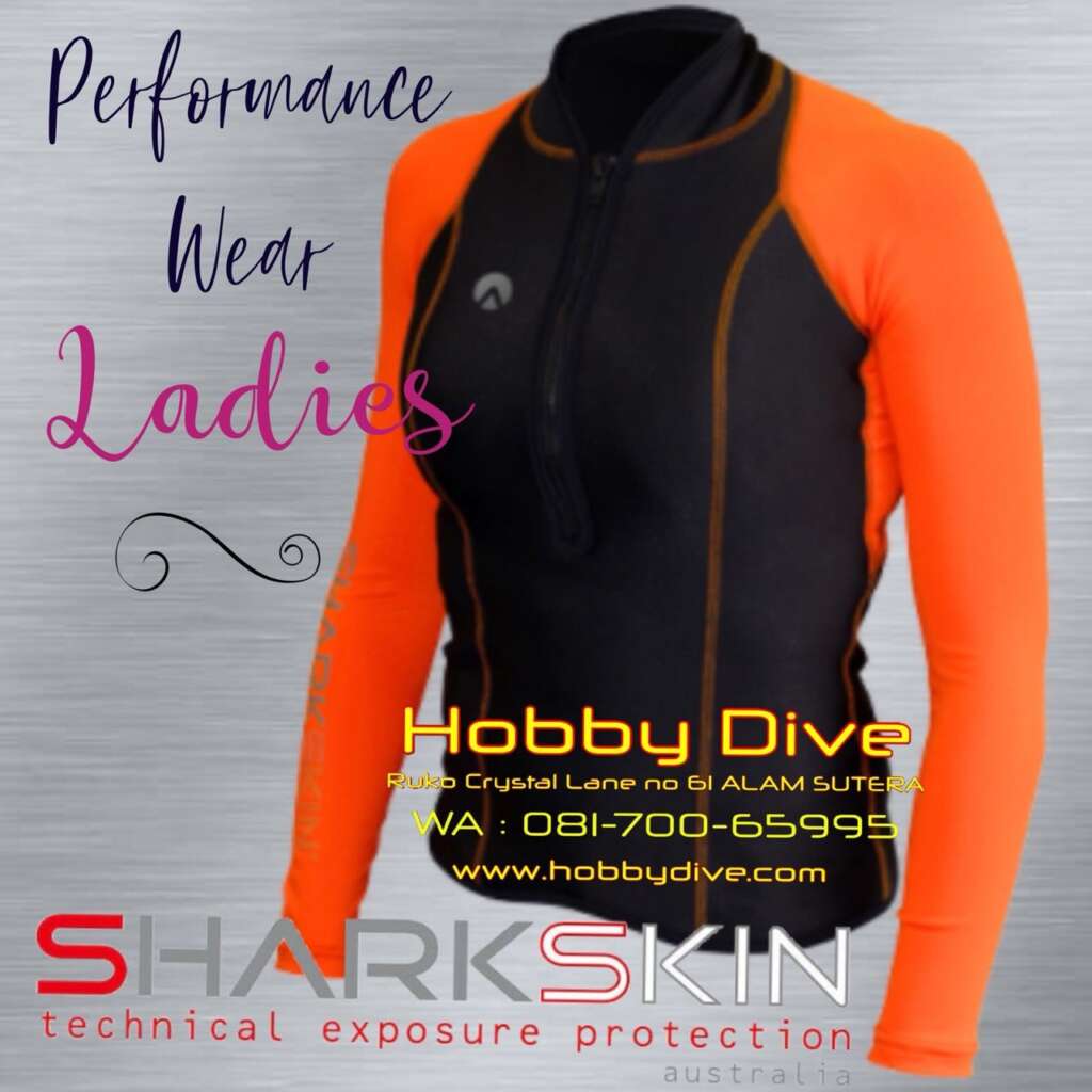 SHARKSKIN Performance Wear Long Sleeve Woman Orange SHA-TOP01