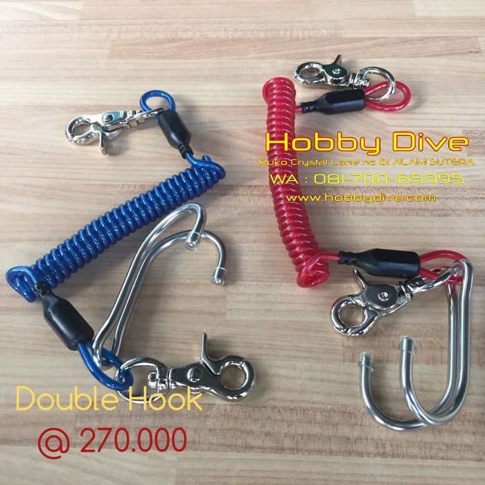 Double Hook Diving Stainless Steel with Spiral HD-152