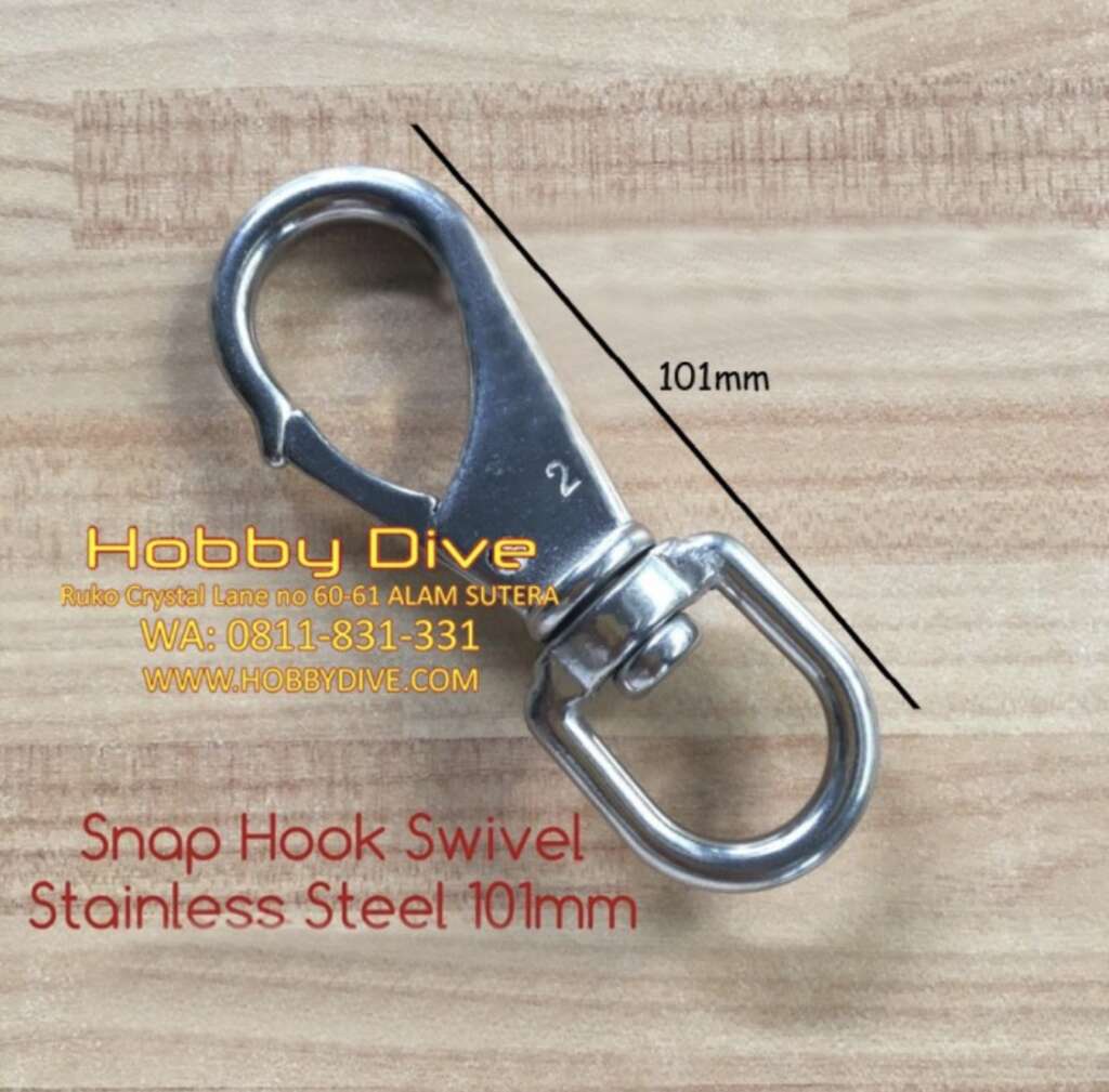 Snap Hook Swivel Stainless Steel 101mm HD-206