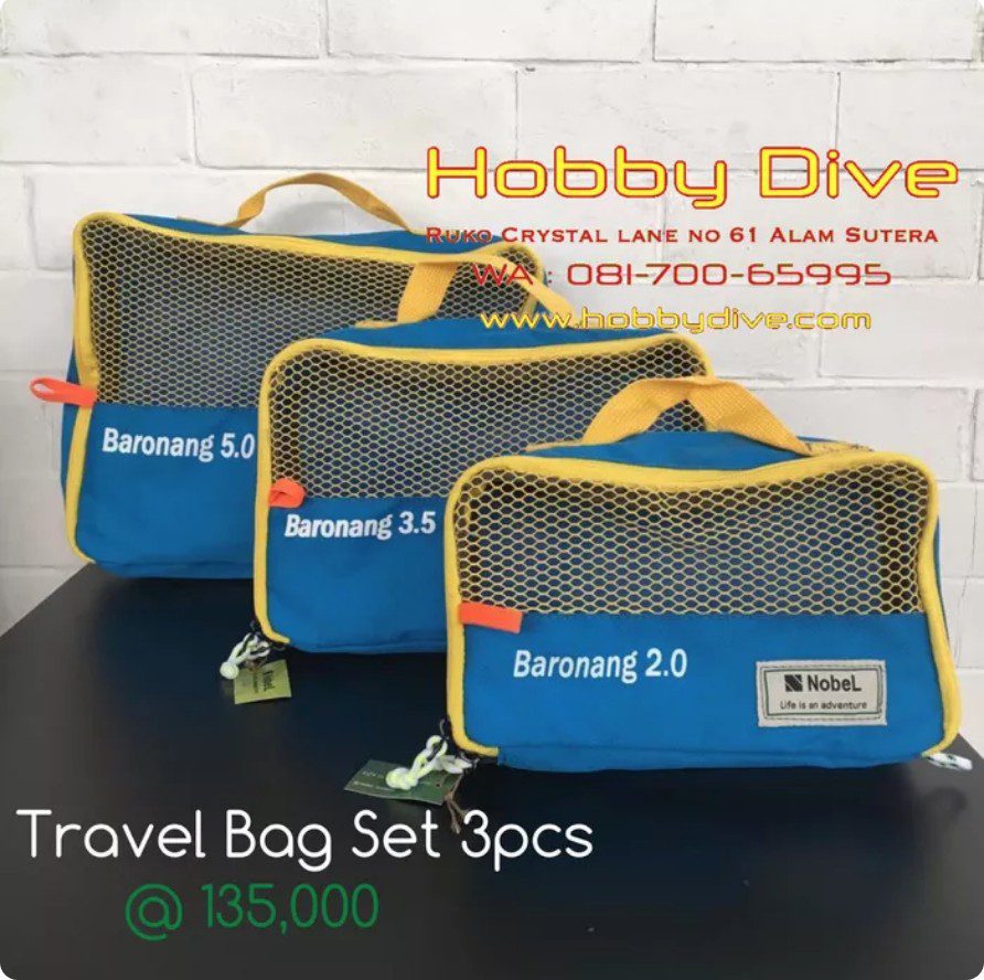 Nobel Travel Bag Multipurpose Bag Set - Orange Accesories Diving P-117