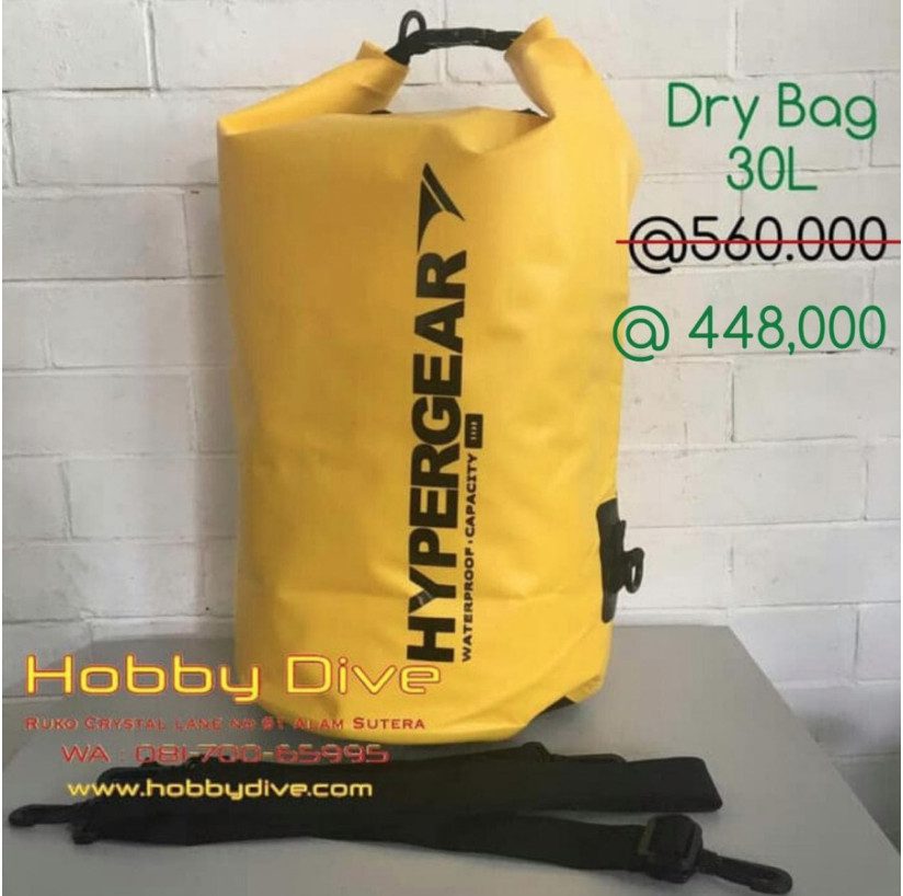 Hypergear 30L Dry Bag Yellow HPG-301053