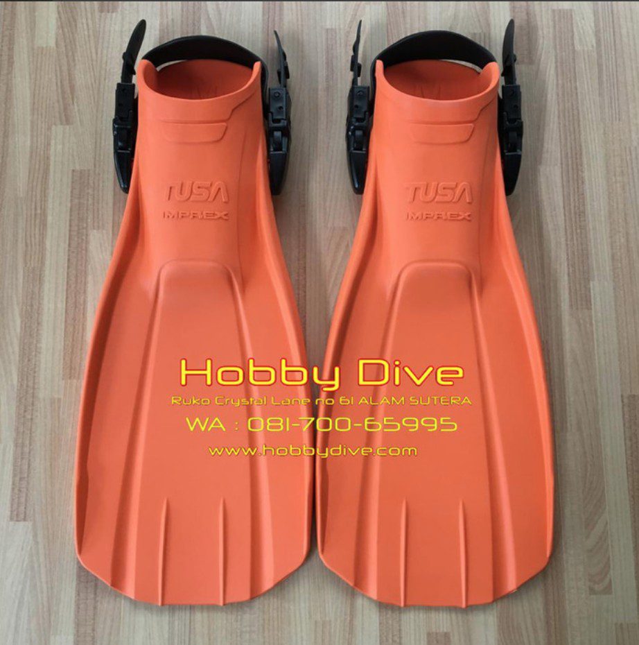 [SF-6600] Tusa Fin Imprex Rubber Open Heel Orange