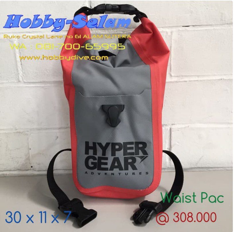 Hypergear Waist Pack Red Dry Bag
