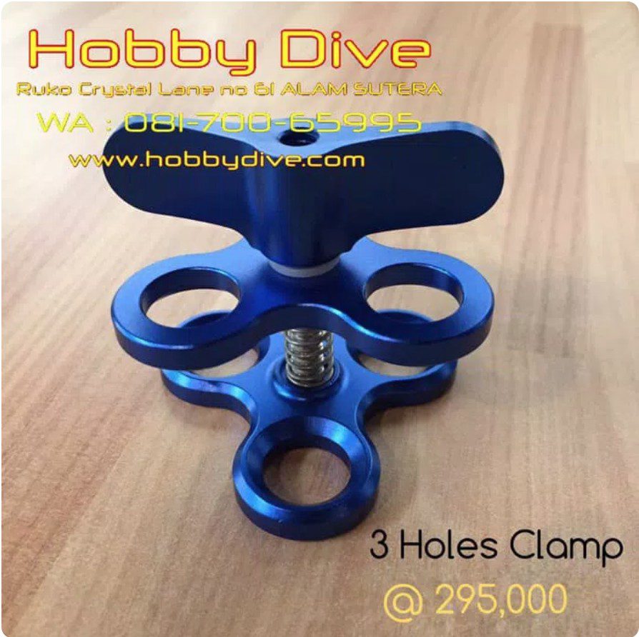 [HD-255] Three Holes Clamp Underwater Photography Diving Accessories