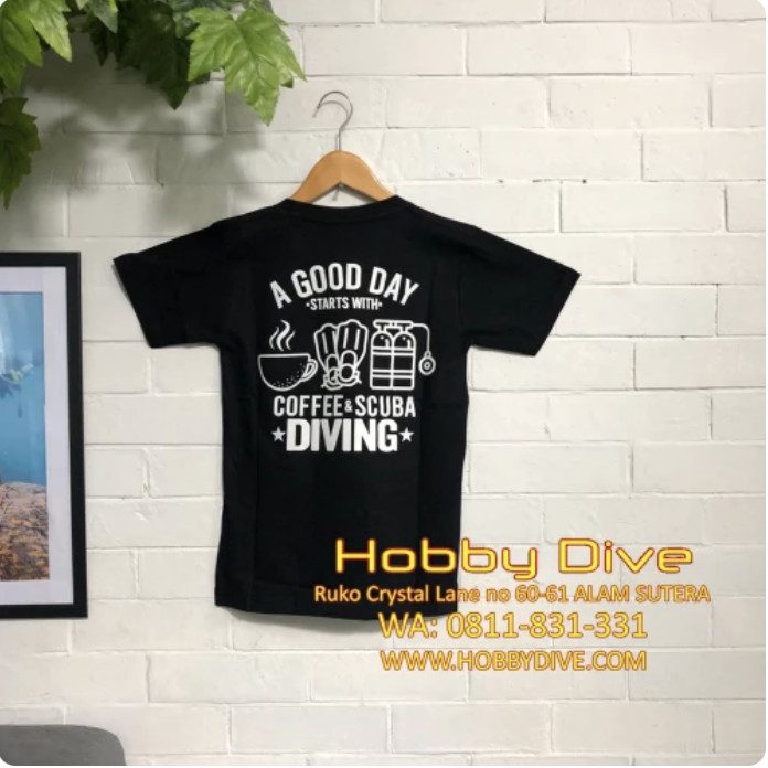 Diving T Shirt Coffee and Scuba Diving T-Shirt HD-566