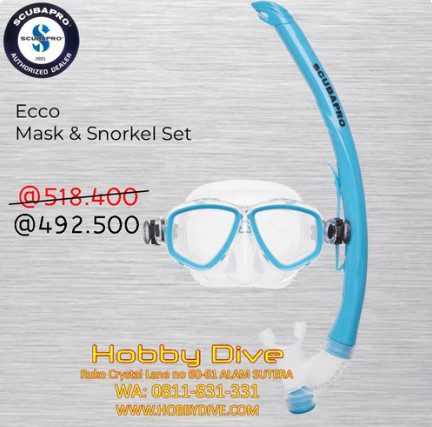 Scubapro Ecco Mask and Snorkel Set Turquoise - Scuba Diving